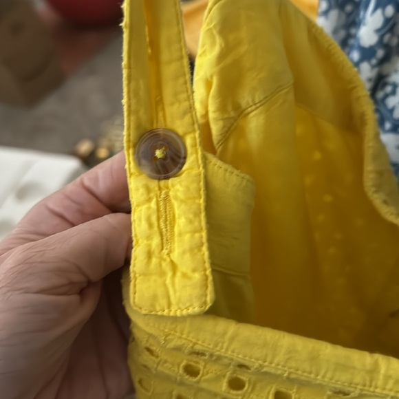 J Crew yellow eyelet sundress - Picture 6 of 7
